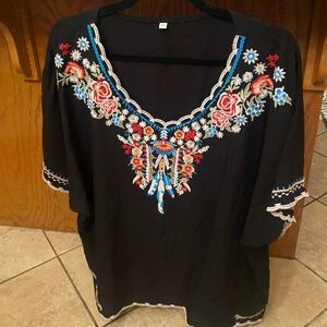 Women’s Embroidered Mexican Top